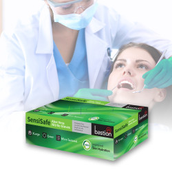 SENSISAFE ALOE VERA NITRILE GREEN GLOVES – POWDER FREE – MICRO TEXTURED FINGERS