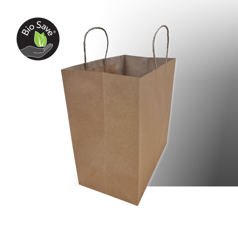 PAPER BAGS TWIST HANDLE - BROWN