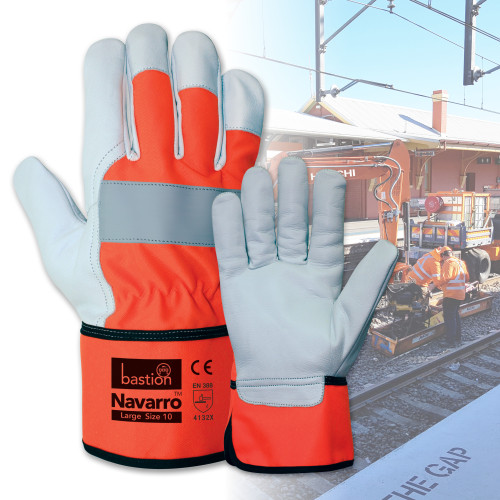 NAVARRO HIGH VIZ PREMIUM RIGGER GLOVES