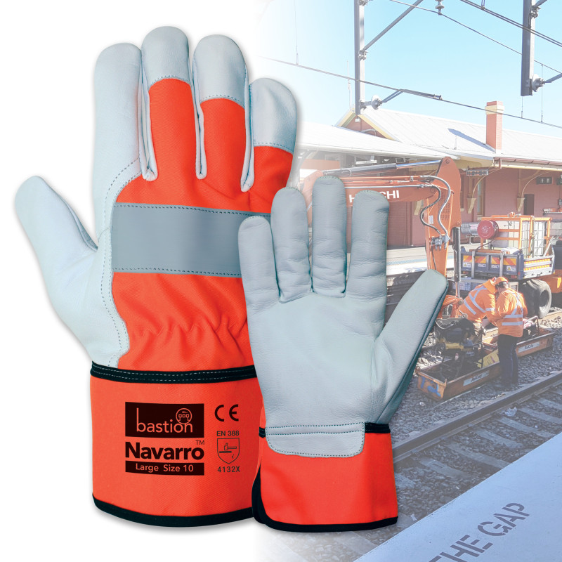 NAVARRO HIGH VIZ PREMIUM RIGGER GLOVES
