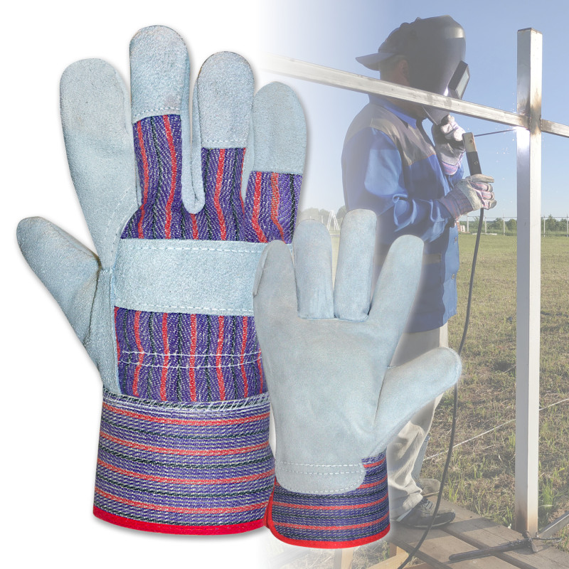 CANDY STRIPE LEATHER GLOVES