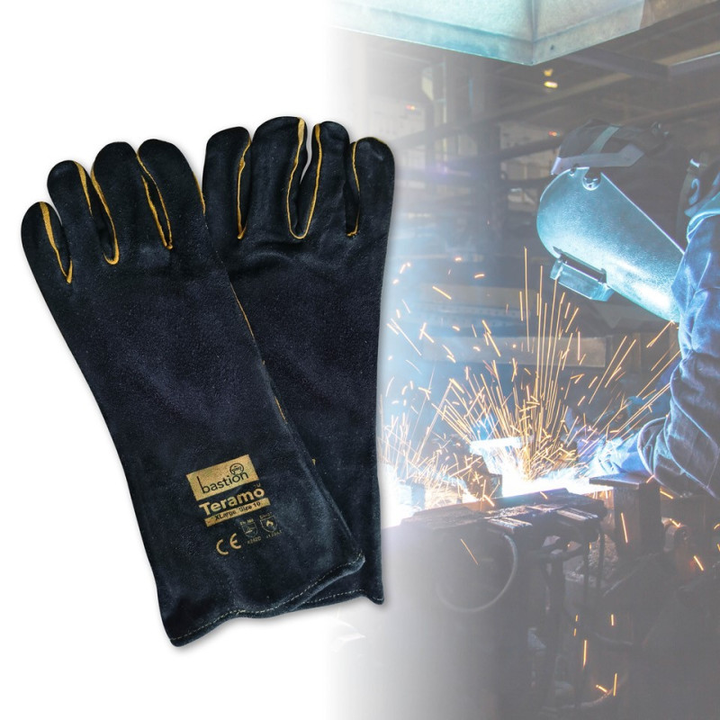 TERAMO PREMIUM SPLIT COWHIDE LEATHER WELDING GLOVES