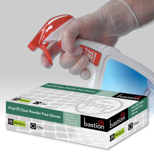 VINYL GLOVES - POWDER FREE - CLEAR