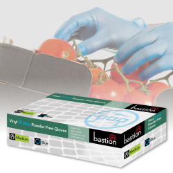 VINYL GLOVES - POWDER FREE - BLUE