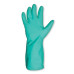 NITRILE 330 GLOVES - GREEN - SOLVENT RESISTANT - FLOCKLINED