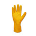 NITRILE DIAMOND GRIP GLOVES - YELLOW - 300MM LONG CUFF - POWDER FREE