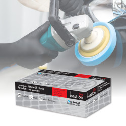 PREMIUM NITRILE BLACK GLOVES - POWDER FREE - MICRO TEXTURED