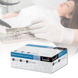 NITRILE ULTRA SOFT WHITE GLOVES - POWDER FREE - FINGER MICRO TEXTURED