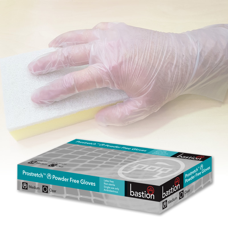 PROSTRETCH CLEAR GLOVES - POWDER FREE