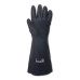 SALERNO BLACK NEOPRENE 380mm - HEAT RESISTANT - COTTON LINED GLOVES