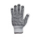 POLYCOTTON GLOVES - WITH BLACK PVC DOTS - BLEACHED