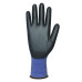 MATARO BLUE NYLON GLOVES - BLACK POLYURETHANE COATING