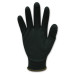 MILAN BLACK NYLON GLOVES - BLACK SANDY FOAM NITRILE COATING