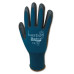 MADRID GREEN NYLON/SPANDEX GLOVES - BLACK MICRO FOAM FLEX NITRILE COATING