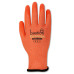GRANZIN CUT 5 HIGH VIZ ORANGE HPPE GLOVES - CLEAR SILICONE COATING