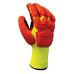 TELLARO CUT E  HIGH VIZ YELLOW IMPACT RESISTANT GLOVES - HIGH VIZ RED FOAM NITRILE PALM COATING