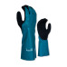 RAPALLO 350MM CUT A NITRILE CHEMICAL RESISTANT GLOVES - BLACK SANDY NITRILE PALM COATING